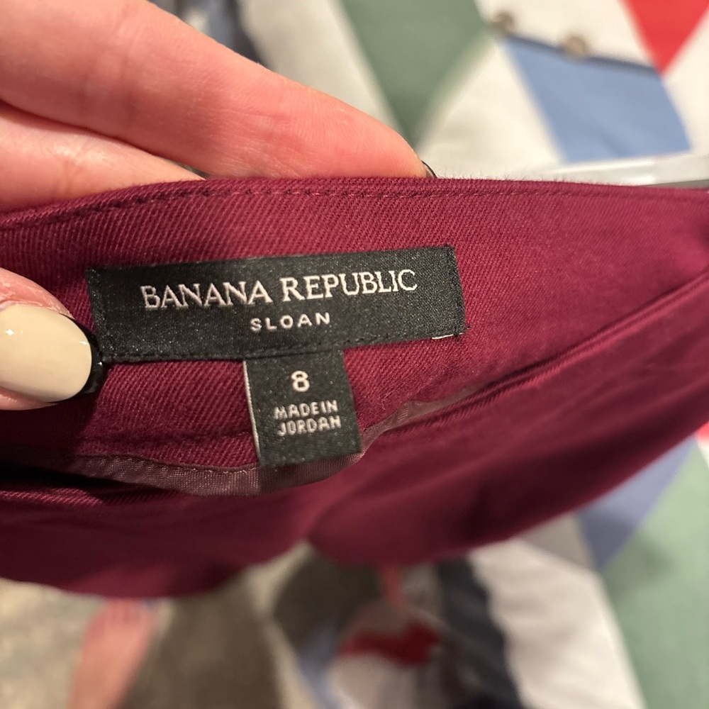 Banana Republic Sloan Burgundy Pants - Picture 4 of 4